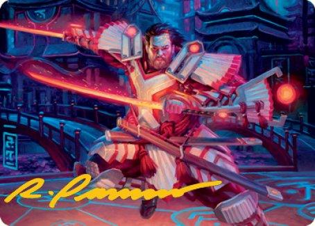 Isshin, Two Heavens as One 1 Art Card (Gold-Stamped Signature) [Kamigawa: Neon Dynasty Art Series] - La Boîte Mystère ( The Mystery Box)