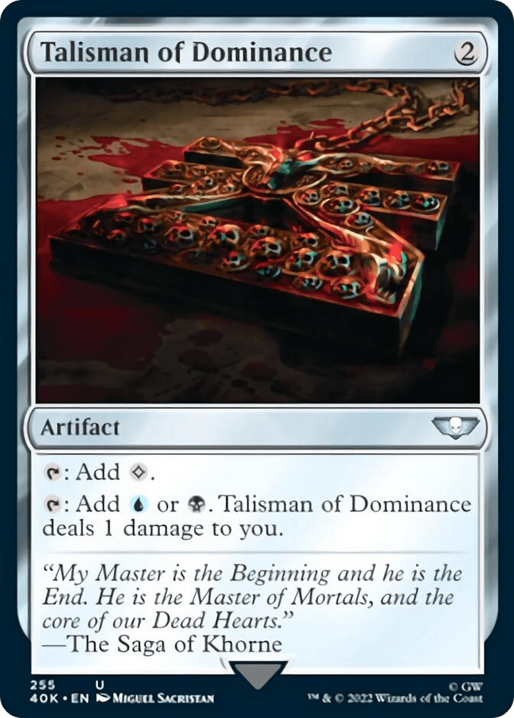 Talisman of Dominance (255) (Surge Foil) [Universes Beyond: Warhammer 40,000] - La Boîte Mystère ( The Mystery Box)
