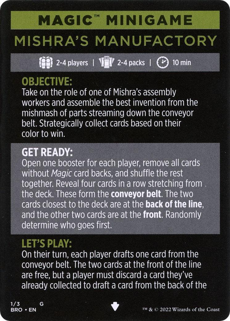 Mishra's Manufactory (Magic Minigame) [The Brothers' War Minigame] - La Boîte Mystère ( The Mystery Box)