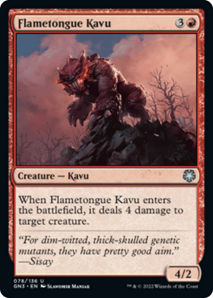 Flametongue Kavu [Game Night: Free-for-All] - La Boîte Mystère ( The Mystery Box)
