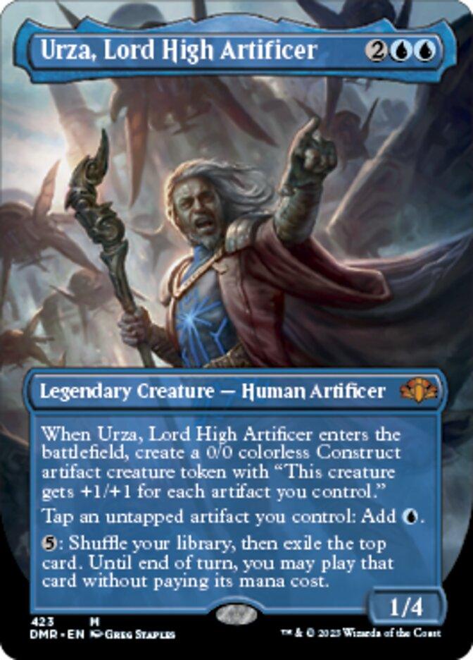 Urza, Lord High Artificer (Borderless Alternate Art) [Dominaria Remastered] - La Boîte Mystère ( The Mystery Box)