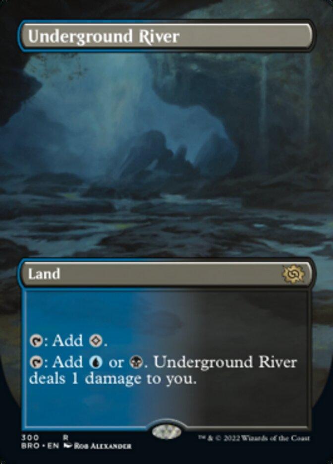 Underground River (Borderless Alternate Art) [The Brothers' War] - La Boîte Mystère ( The Mystery Box)