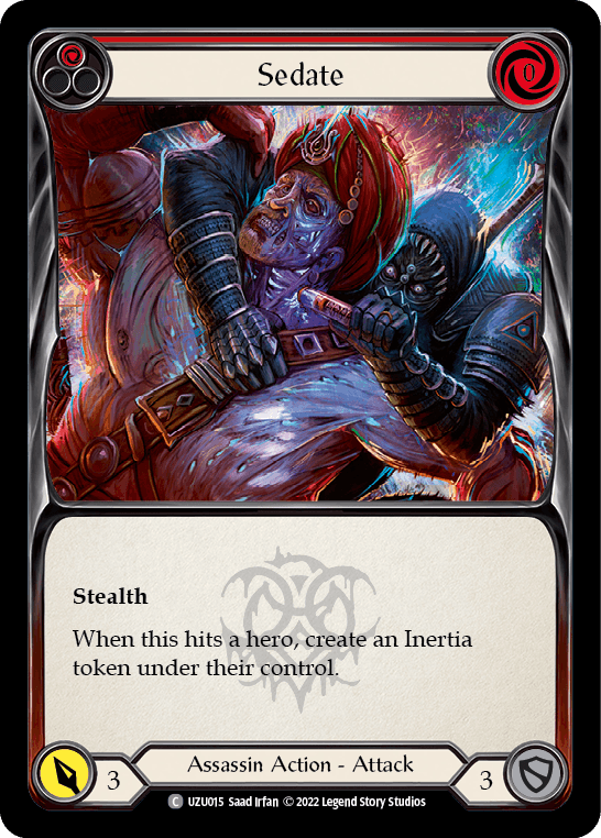 Sedate (Red) [UZU015] (Outsiders Uzuri Blitz Deck) - La Boîte Mystère ( The Mystery Box)