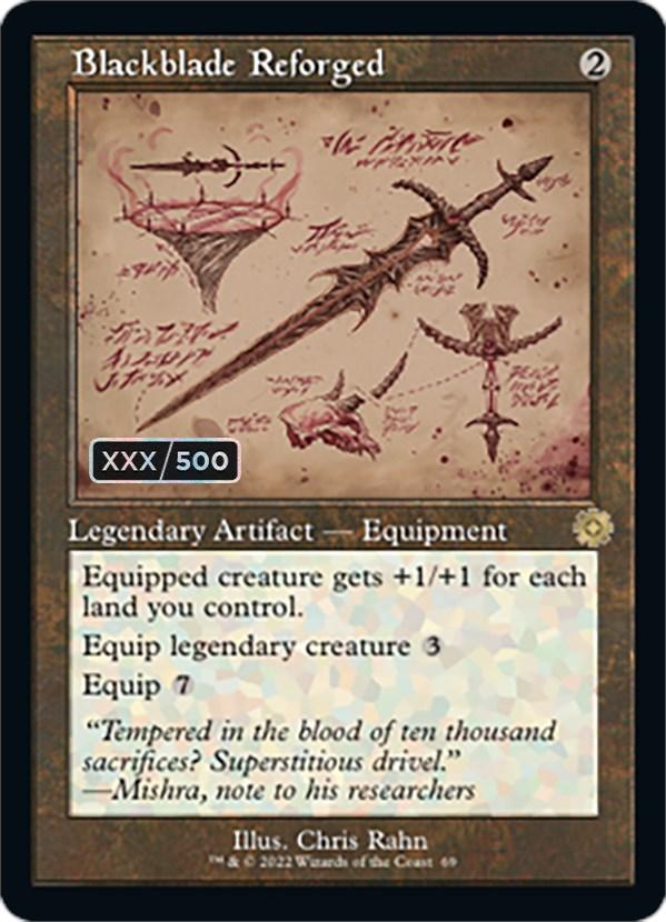 Blackblade Reforged (Retro Schematic) (Serial Numbered) [The Brothers' War Retro Artifacts] - La Boîte Mystère ( The Mystery Box)