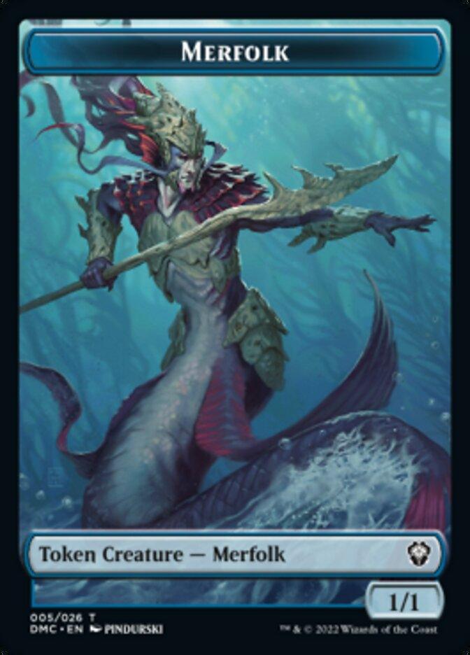 Saproling // Merfolk Double-sided Token [Dominaria United Tokens] - La Boîte Mystère ( The Mystery Box)