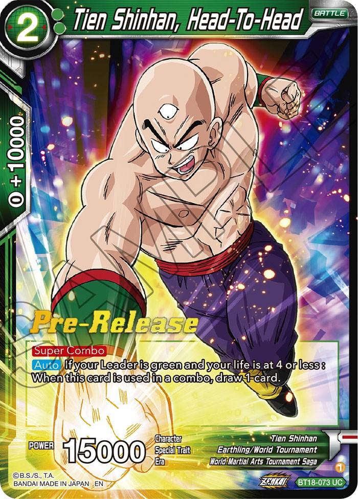 Tien Shinhan, Head-To-Head (BT18-073) [Dawn of the Z-Legends Prerelease Promos] - La Boîte Mystère ( The Mystery Box)