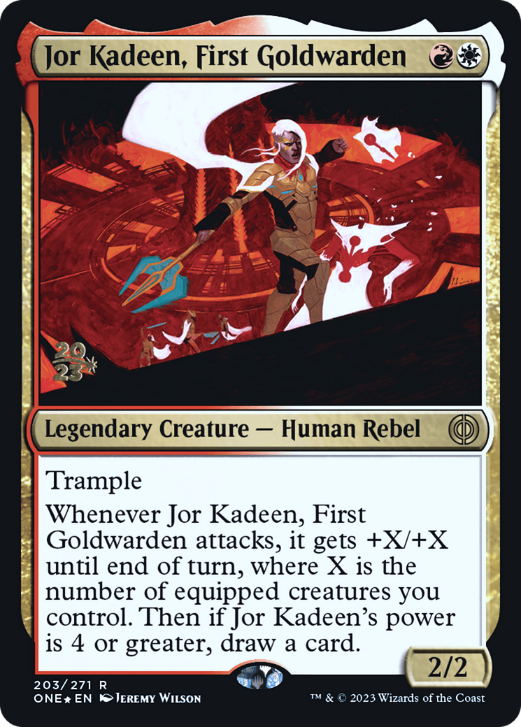 Jor Kadeen, First Goldwarden [Phyrexia: All Will Be One Prerelease Promos] - La Boîte Mystère ( The Mystery Box)