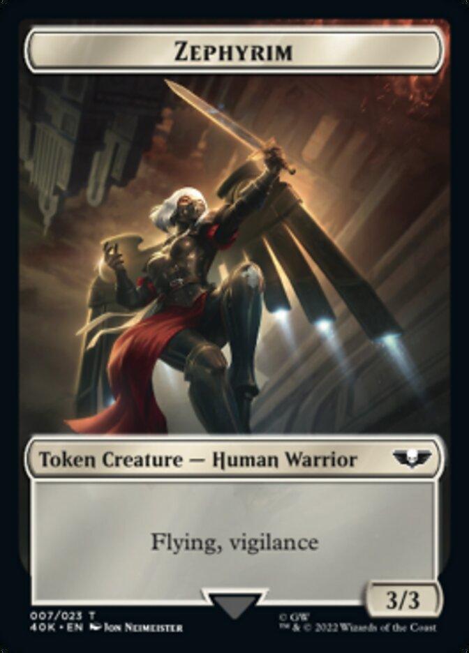 Soldier (002) // Zephyrim Double-sided Token (Surge Foil) [Universes Beyond: Warhammer 40,000 Tokens] - La Boîte Mystère ( The Mystery Box)