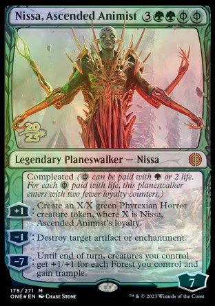 Nissa, Ascended Animist [Phyrexia: All Will Be One Prerelease Promos] - La Boîte Mystère ( The Mystery Box)