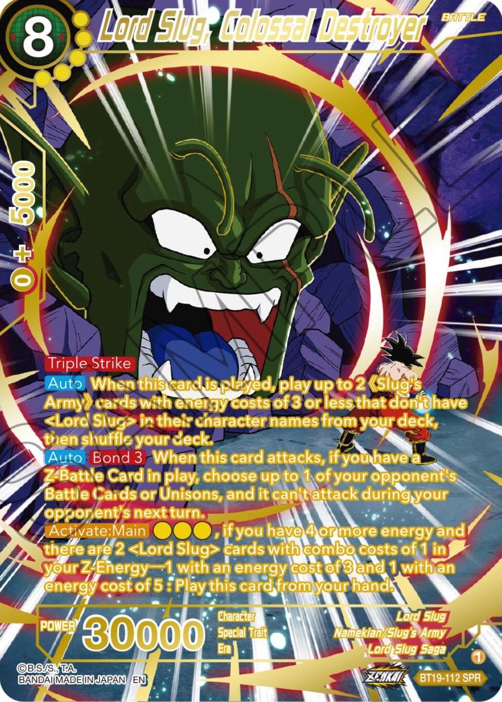 Lord Slug, Colossal Destroyer (SPR) (BT19-112) [Fighter's Ambition] - La Boîte Mystère ( The Mystery Box)