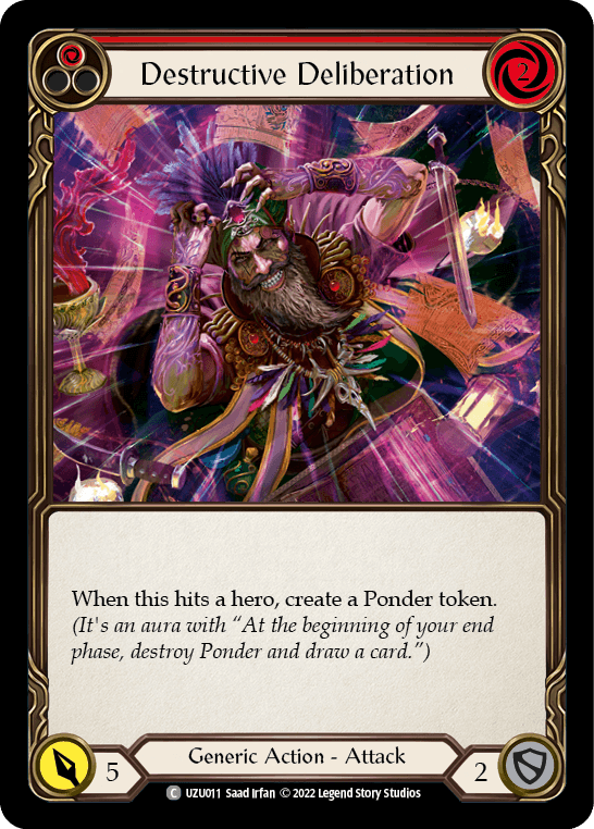 Destructive Deliberation (Red) [UZU011] (Outsiders Uzuri Blitz Deck) - La Boîte Mystère ( The Mystery Box)