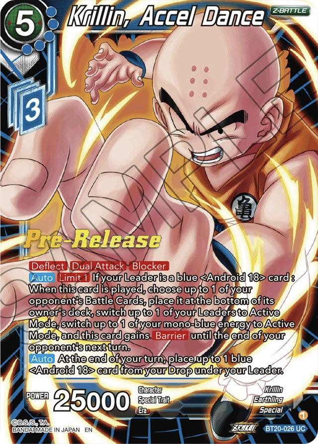 Krillin, Accel Dance (BT20-026) [Power Absorbed Prerelease Promos] - La Boîte Mystère ( The Mystery Box)
