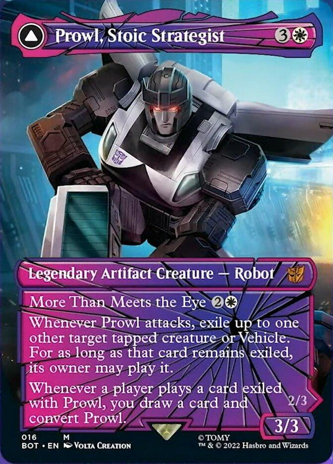 Prowl, Stoic Strategist // Prowl, Pursuit Vehicle (Shattered Glass) [Universes Beyond: Transformers] - La Boîte Mystère ( The Mystery Box)