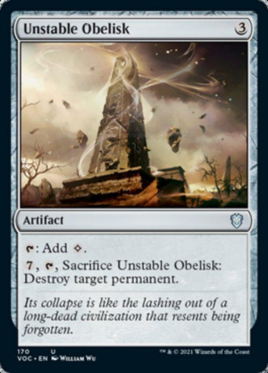 Unstable Obelisk [Innistrad: Crimson Vow Commander] - La Boîte Mystère ( The Mystery Box)