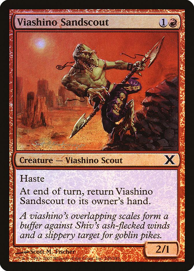 Viashino Sandscout (Premium Foil) [Tenth Edition] - La Boîte Mystère ( The Mystery Box)