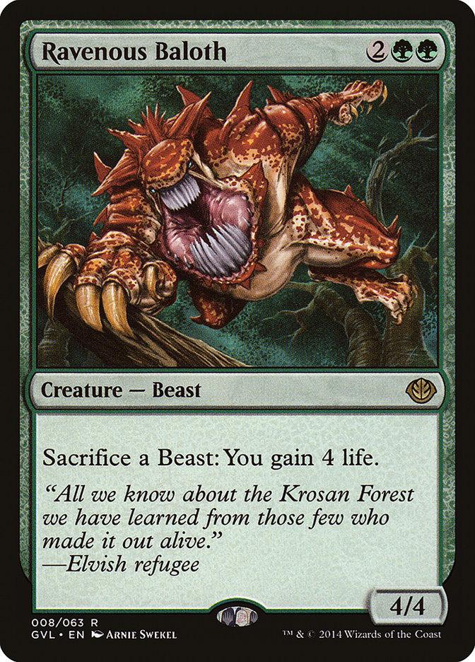 Ravenous Baloth (Garruk vs. Liliana) [Duel Decks Anthology] - La Boîte Mystère ( The Mystery Box)