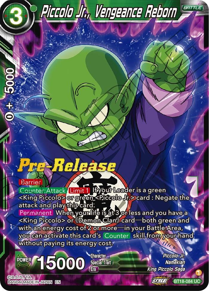 Piccolo Jr., Vengeance Reborn (BT18-084) [Dawn of the Z-Legends Prerelease Promos] - La Boîte Mystère ( The Mystery Box)