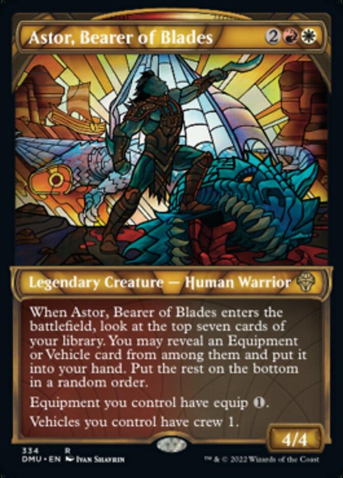 Astor, Bearer of Blades (Showcase Textured) [Dominaria United] - La Boîte Mystère ( The Mystery Box)