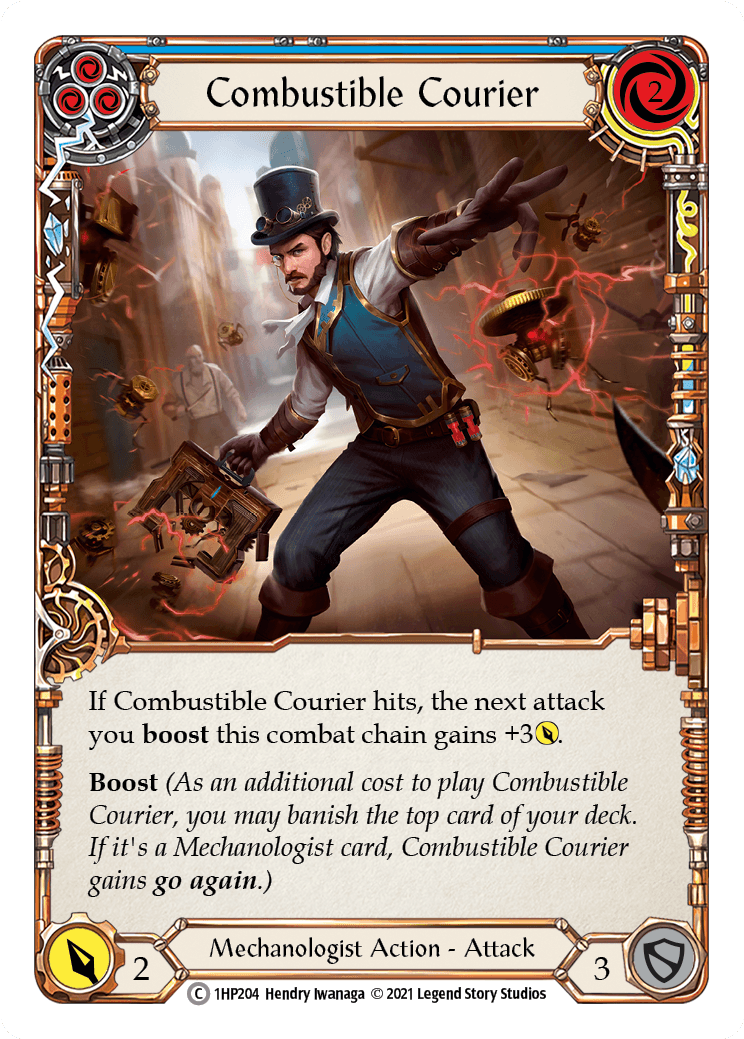Combustible Courier (Blue) [1HP204] - La Boîte Mystère ( The Mystery Box)