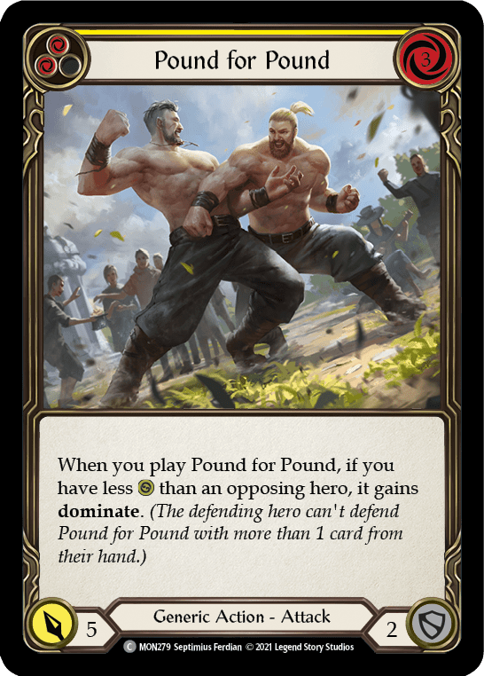 Pound for Pound (Yellow) [MON279] 1st Edition Normal - La Boîte Mystère ( The Mystery Box)