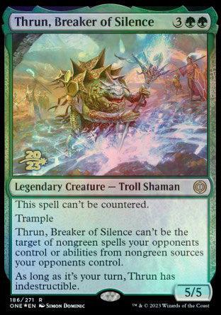 Thrun, Breaker of Silence [Phyrexia: All Will Be One Prerelease Promos] - La Boîte Mystère ( The Mystery Box)