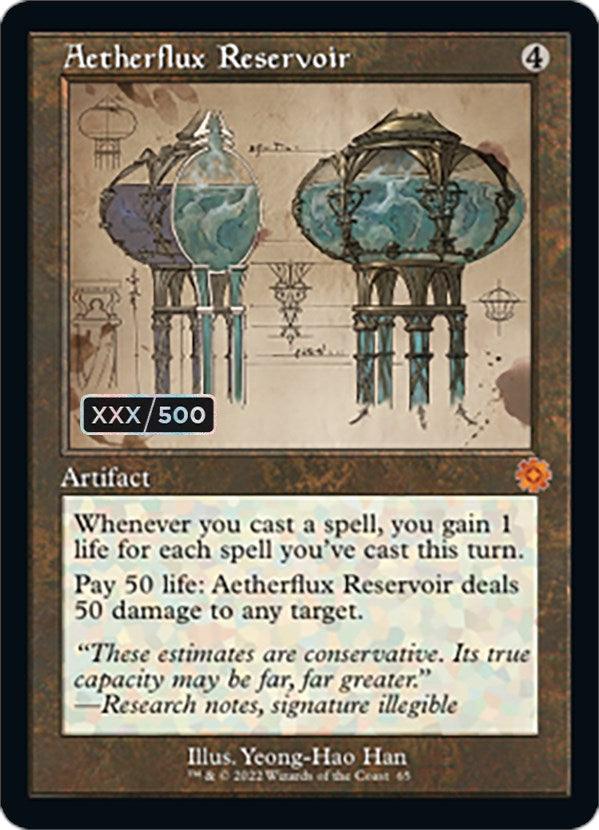 Aetherflux Reservoir (Retro Schematic) (Serial Numbered) [The Brothers' War Retro Artifacts] - La Boîte Mystère ( The Mystery Box)