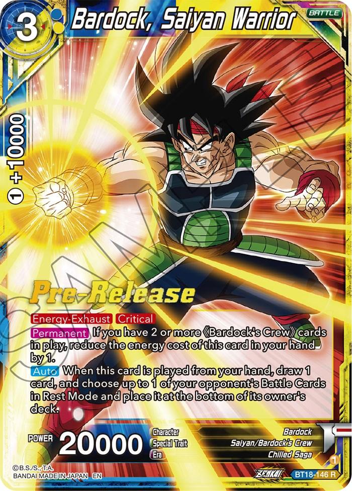 Bardock, Saiyan Warrior (BT18-146) [Dawn of the Z-Legends Prerelease Promos] - La Boîte Mystère ( The Mystery Box)
