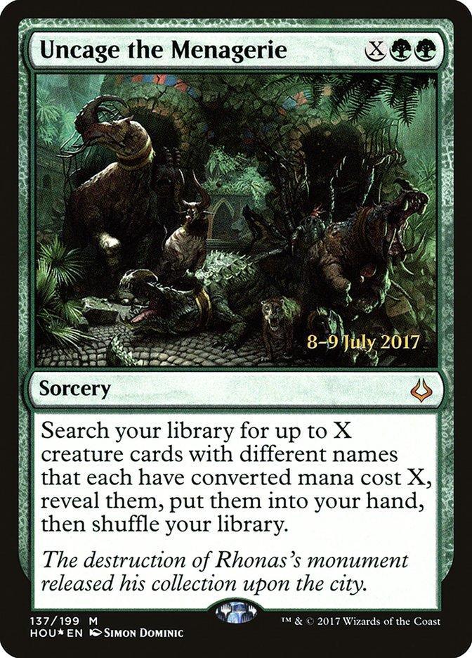 Uncage the Menagerie [Hour of Devastation Prerelease Promos] - La Boîte Mystère ( The Mystery Box)