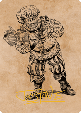 Volo, Itinerant Scholar Art Card (Gold-Stamped Signature) [Commander Legends: Battle for Baldur's Gate Art Series] - La Boîte Mystère ( The Mystery Box)