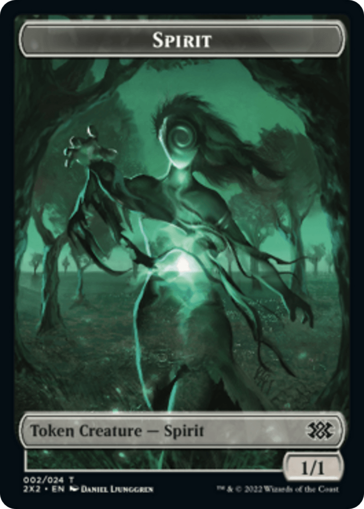 Liliana, the Last Hope Emblem // Spirit Double-sided Token [Double Masters 2022 Tokens] - La Boîte Mystère ( The Mystery Box)