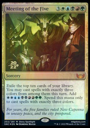 Meeting of the Five [Streets of New Capenna Prerelease Promos] - La Boîte Mystère ( The Mystery Box)