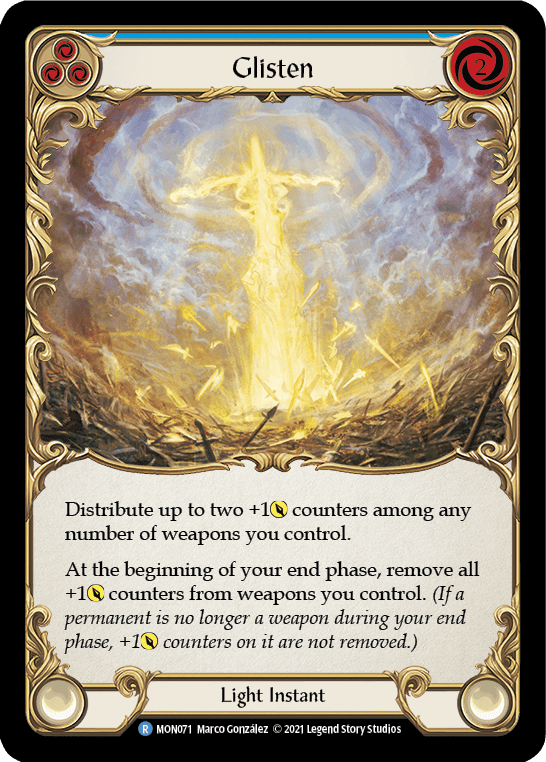 Glisten (Blue) [MON071-RF] 1st Edition Rainbow Foil - La Boîte Mystère ( The Mystery Box)