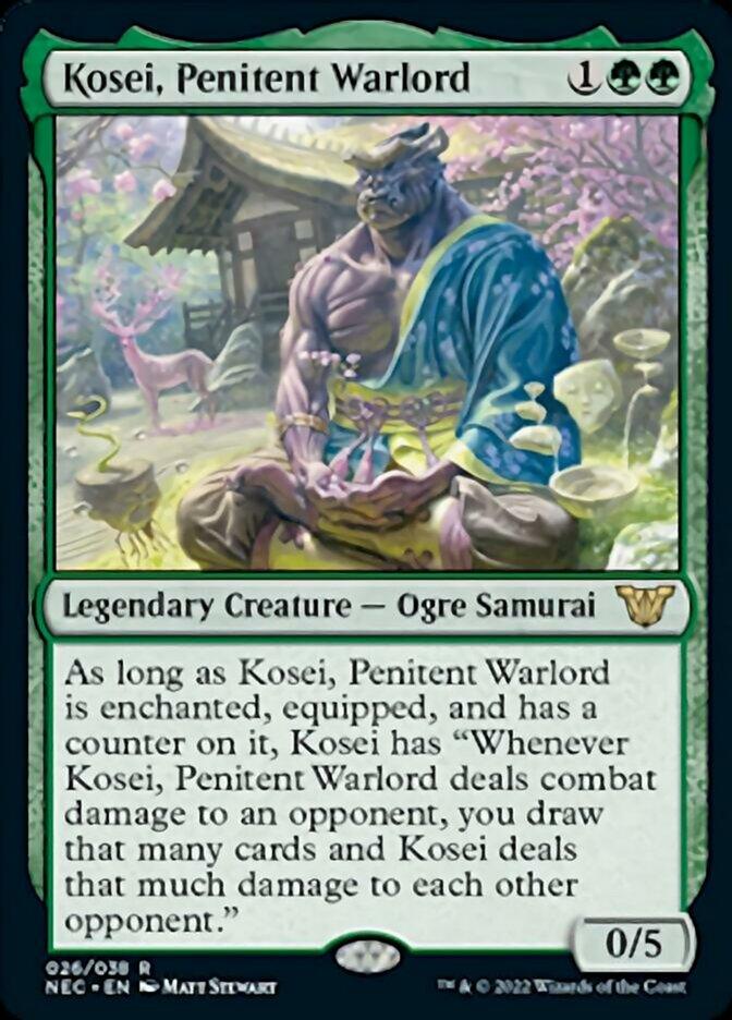 Kosei, Penitent Warlord [Kamigawa: Neon Dynasty Commander] - La Boîte Mystère ( The Mystery Box)