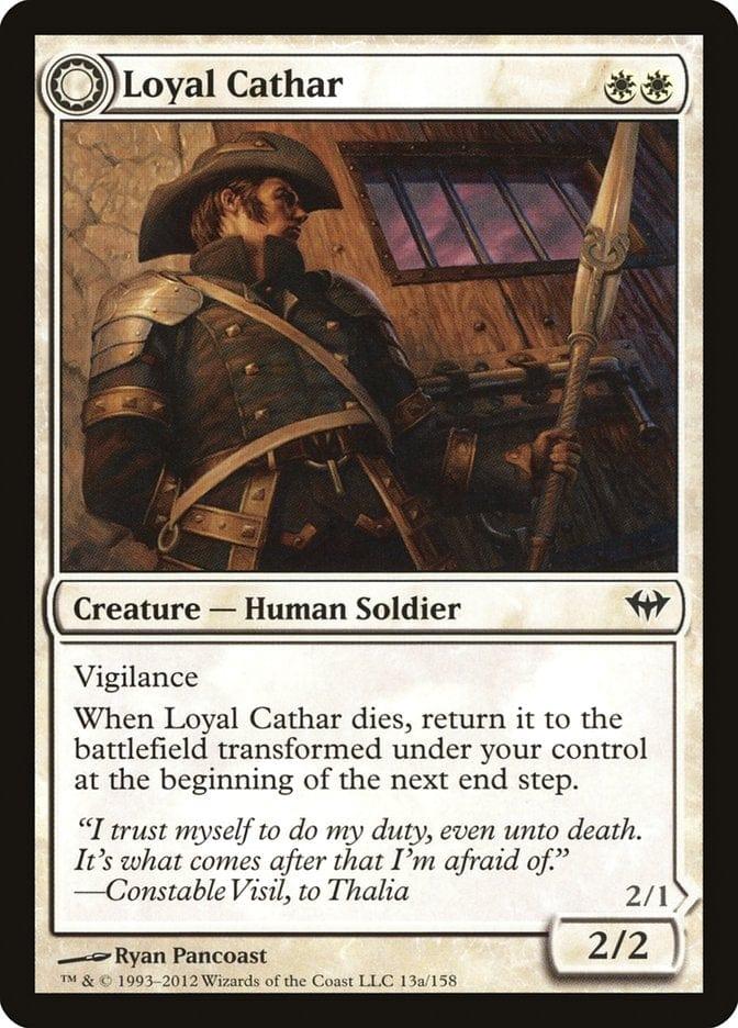 Loyal Cathar // Unhallowed Cathar [Dark Ascension] - La Boîte Mystère ( The Mystery Box)