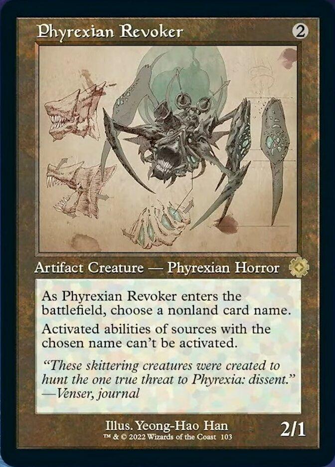 Phyrexian Revoker (Retro Schematic) [The Brothers' War Retro Artifacts] - La Boîte Mystère ( The Mystery Box)