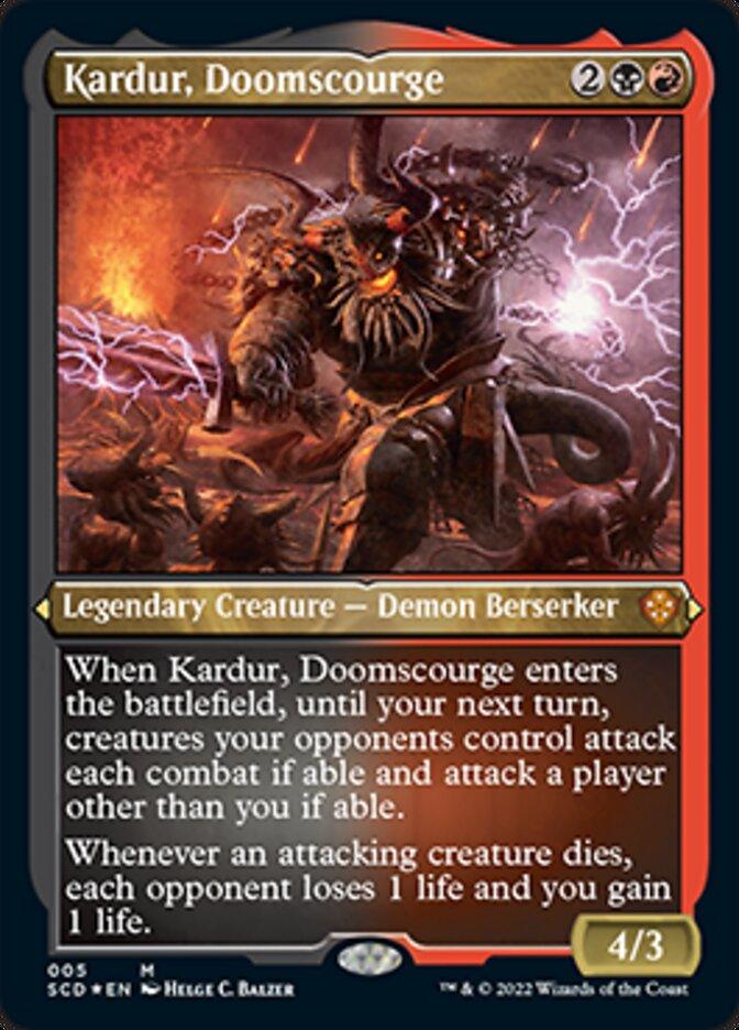 Kardur, Doomscourge (Foil Etched) [Starter Commander Decks] - La Boîte Mystère ( The Mystery Box)