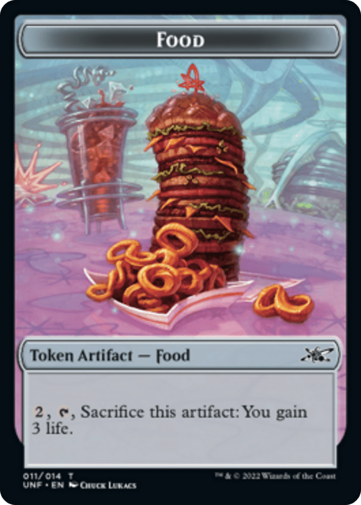 Teddy Bear // Food (011) Double-sided Token [Unfinity Tokens] - La Boîte Mystère ( The Mystery Box)