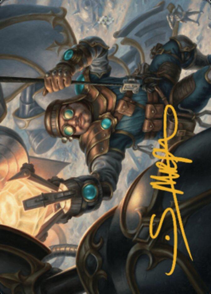 Powerstone Engineer Art Card (Gold-Stamped Signature) [The Brothers' War Art Series] - La Boîte Mystère ( The Mystery Box)