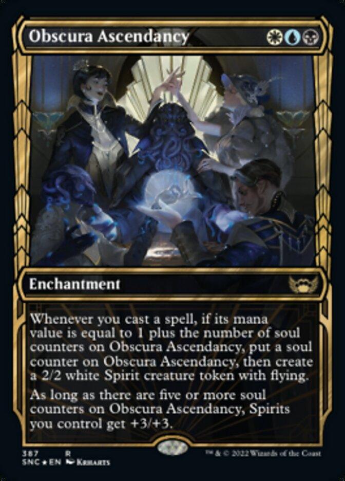 Obscura Ascendancy (Showcase Golden Age Gilded Foil) [Streets of New Capenna] - La Boîte Mystère ( The Mystery Box)