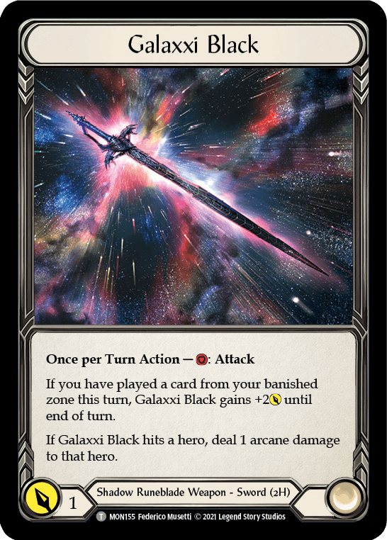 Chane // Galaxxi Black [MON154 // MON155] 1st Edition Normal - La Boîte Mystère ( The Mystery Box)
