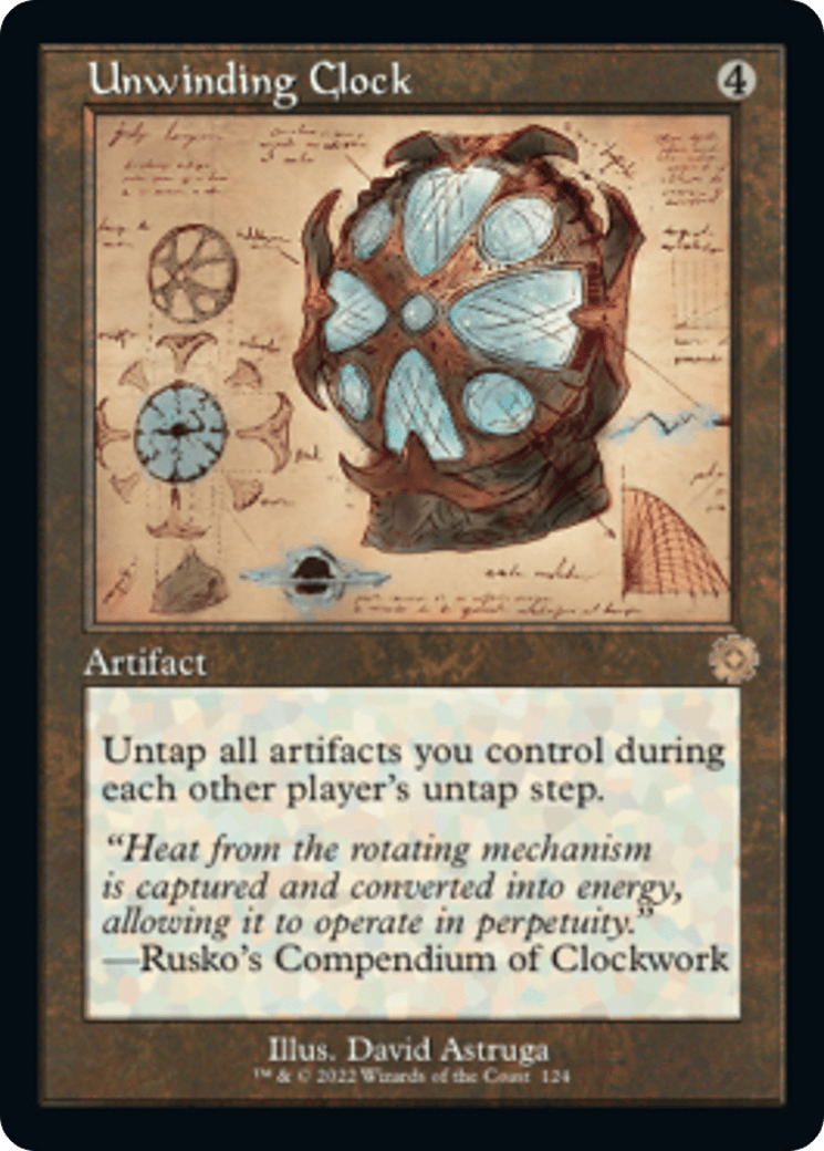 Unwinding Clock (Retro Schematic) [The Brothers' War Retro Artifacts] - La Boîte Mystère ( The Mystery Box)