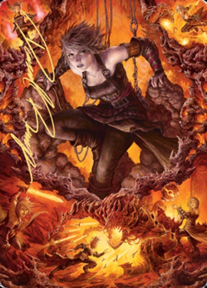 Nahiri, Heir of the Ancients 2 Art Card (Gold-Stamped Signature) [Zendikar Rising Art Series] - La Boîte Mystère ( The Mystery Box)