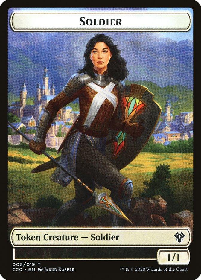 Human Soldier (005) // Drake Double-sided Token [Commander 2020 Tokens] - La Boîte Mystère ( The Mystery Box)
