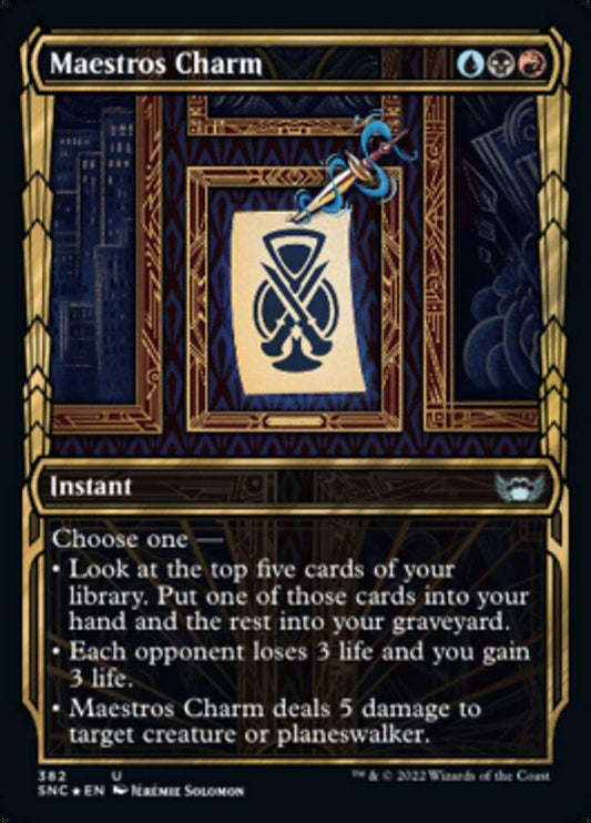 Maestros Charm (Showcase Golden Age Gilded Foil) [Streets of New Capenna] - La Boîte Mystère ( The Mystery Box)