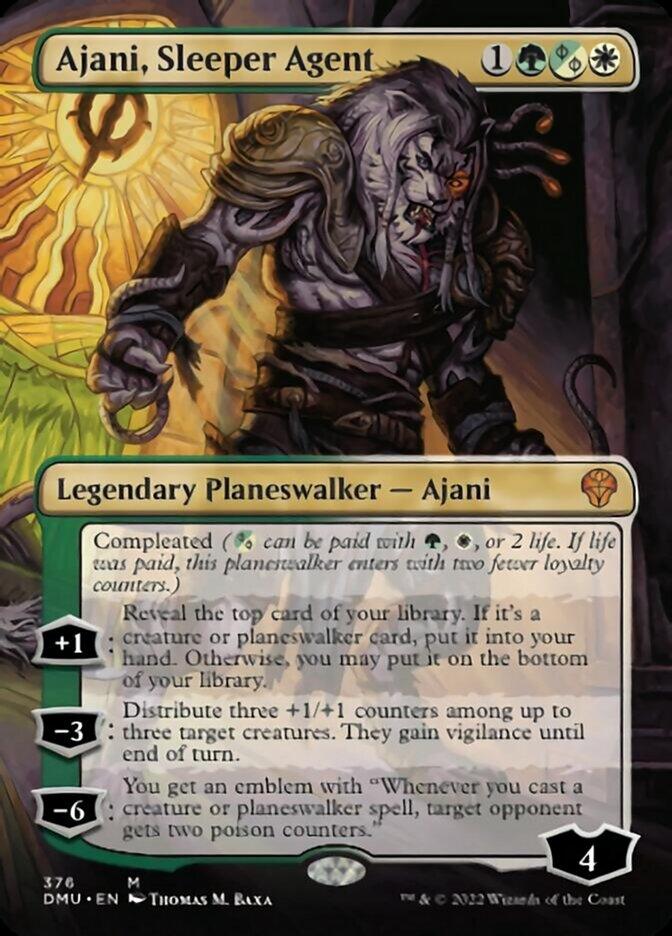 Ajani, Sleeper Agent (Borderless) (376) [Dominaria United] - La Boîte Mystère ( The Mystery Box)