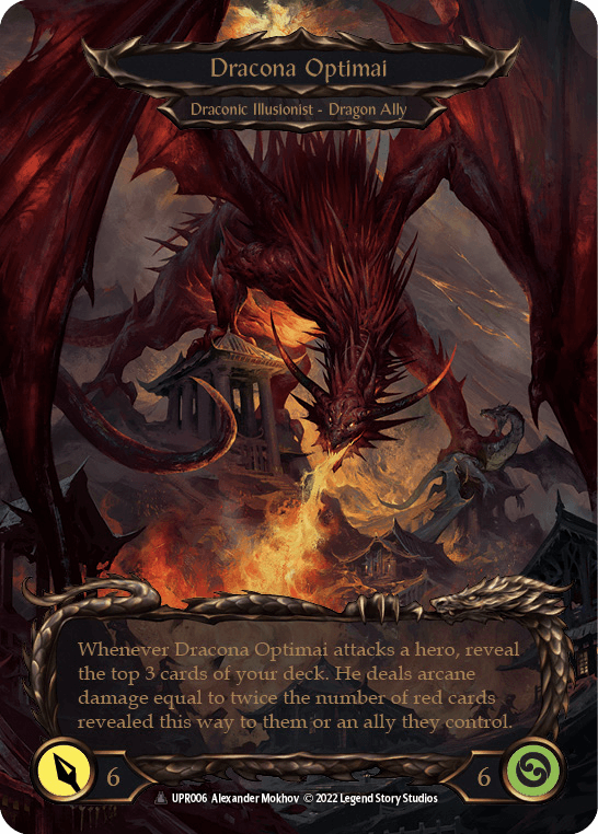 Invoke Dracona Optimai // Dracona Optimai (Marvel) [UPR006] (Uprising) Cold Foil - La Boîte Mystère ( The Mystery Box)