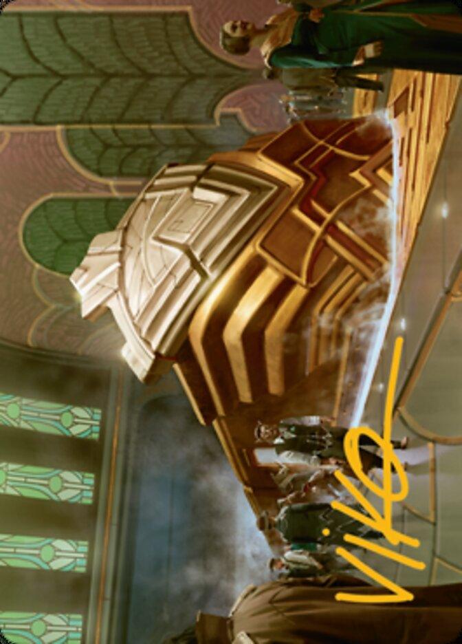 Capenna Express Art Card (Gold-Stamped Signature) [Streets of New Capenna Art Series] - La Boîte Mystère ( The Mystery Box)