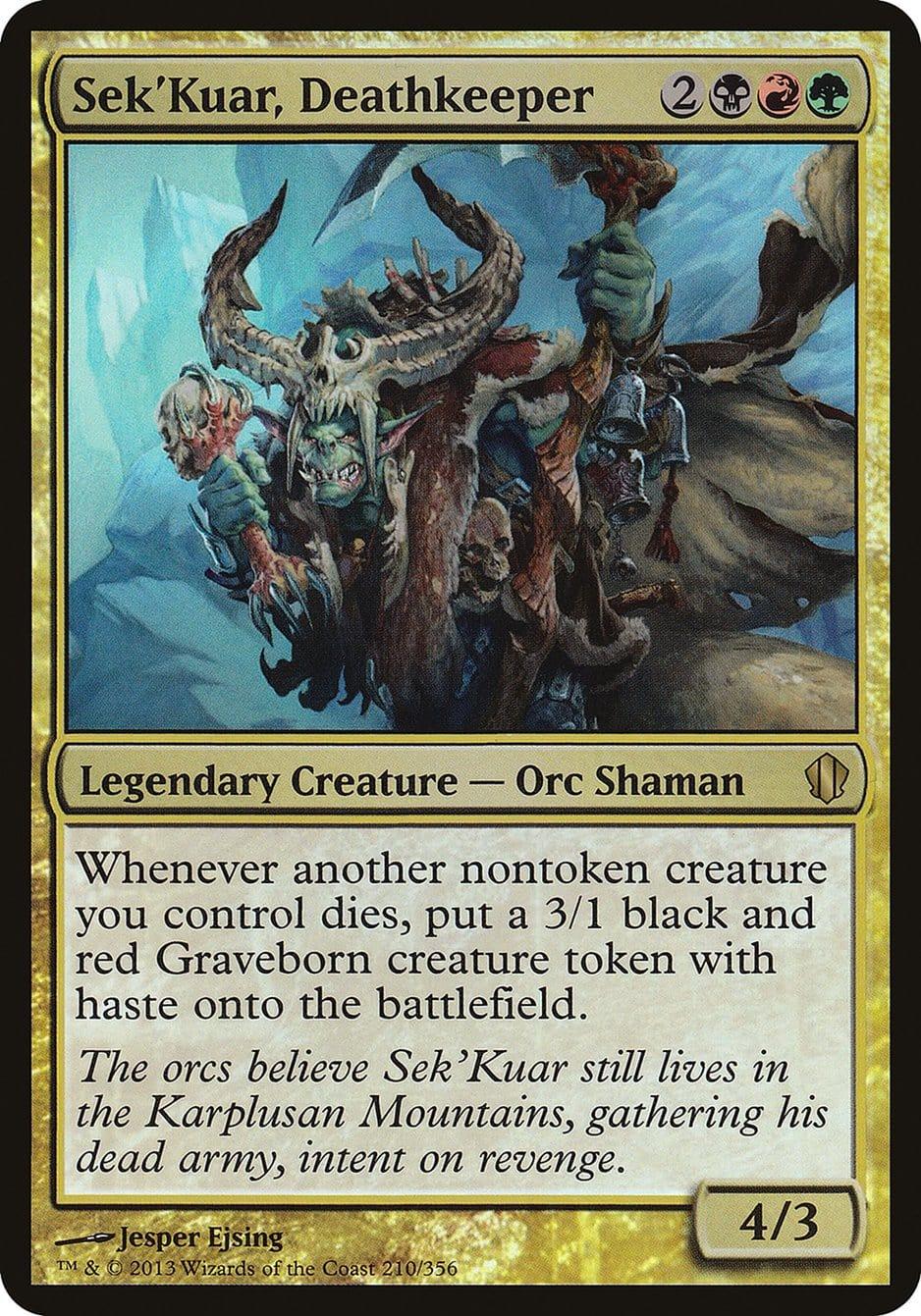 Sek'Kuar, Deathkeeper (Oversized) [Commander 2013 Oversized] - La Boîte Mystère ( The Mystery Box)