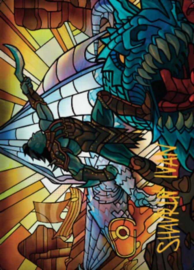 Astor, Bearer of Blades Art Card (Gold-Stamped Signature) [Dominaria United Art Series] - La Boîte Mystère ( The Mystery Box)