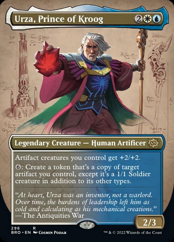 Urza, Prince of Kroog (Borderless Alternate Art) [The Brothers' War] - La Boîte Mystère ( The Mystery Box)
